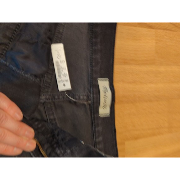 Madewell Shorts Womens 29 Black The Perfect Jean Denim Distressed High Rise - Picture 8 of 12